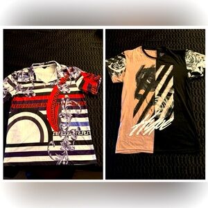 Stylish Men Graphic T-Shirts - Red, Black, White